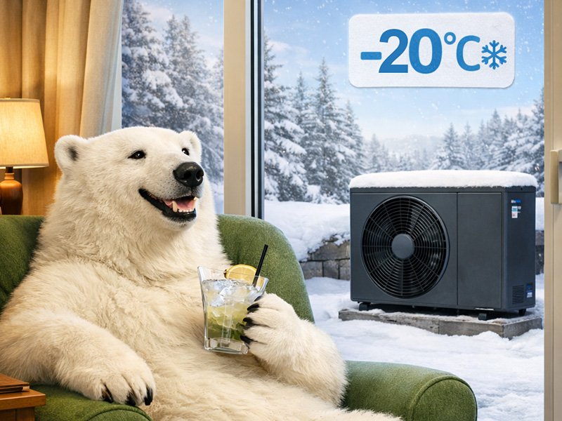 Melegít-e a hőszivattyú -20°C-ban? Igen — de nem mindegy, hogyan van tervezve